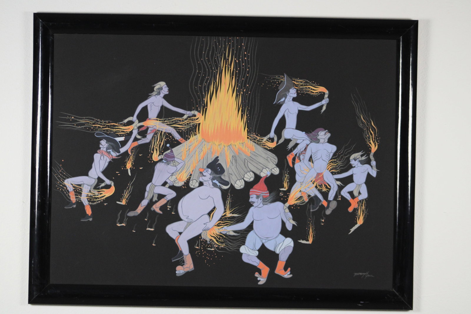Beatien Yazz Navajo Fire Dance Gouache Board (1 of 8)