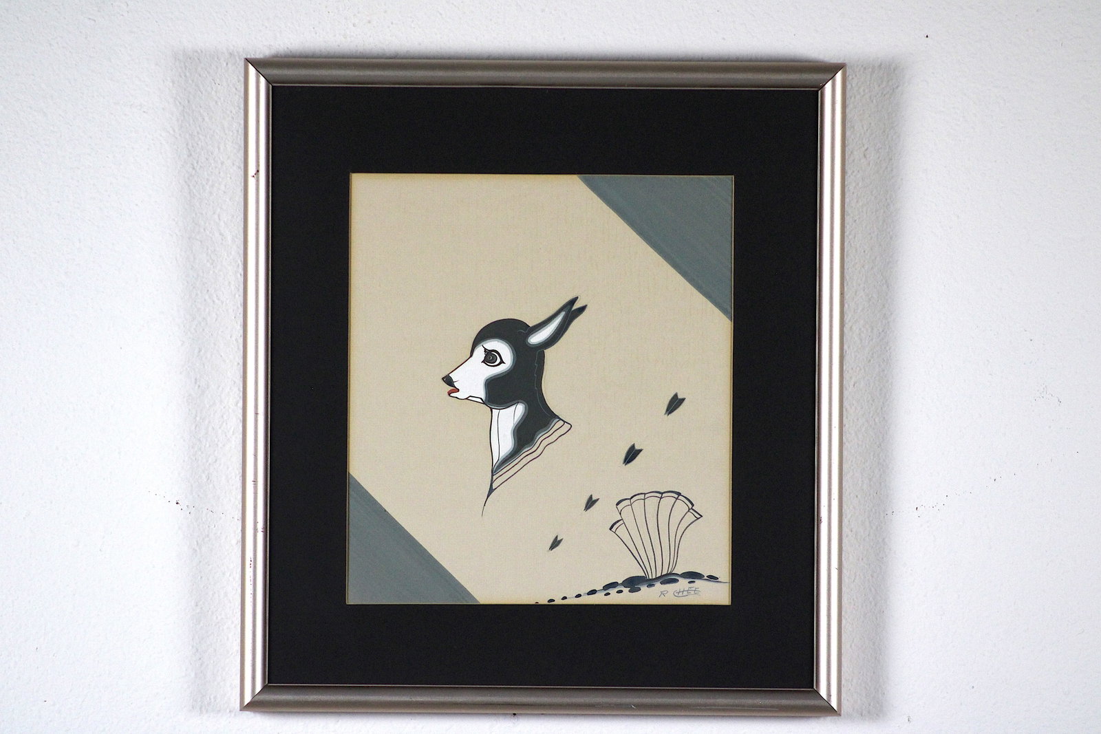 Robert Chee Navajo Fawn Watercolor Painting (1 of 5)
