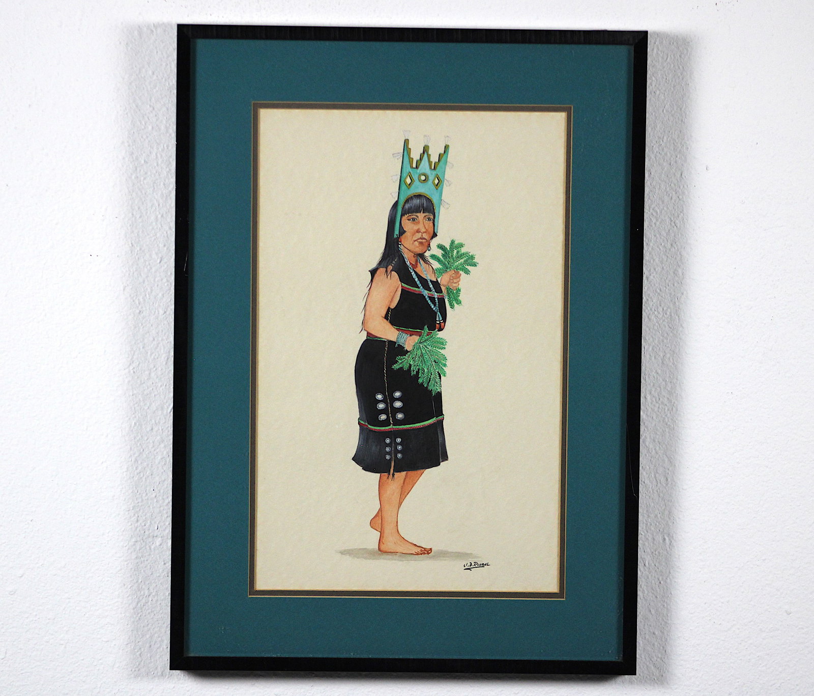 J.D. Roybal San Ildefonso Tablita Dancer Art (1 of 6)