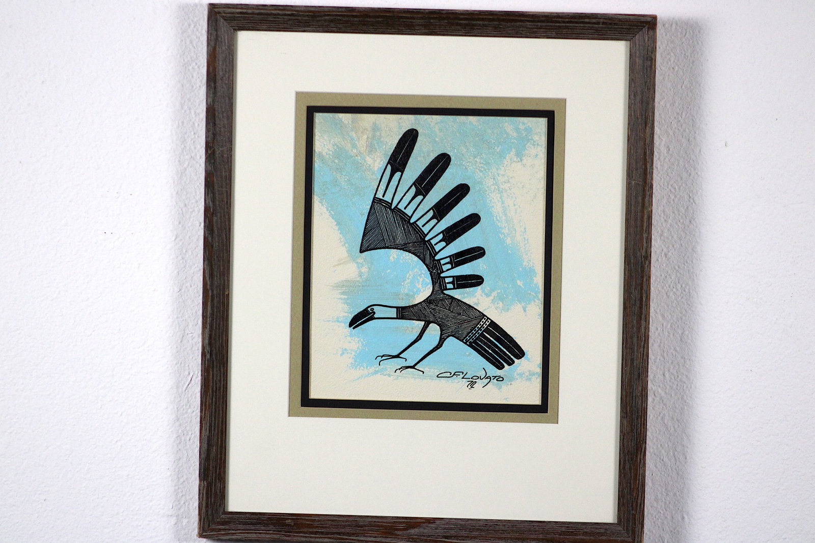Charles Lovato Santo Domingo Bird Painting (1 of 5)