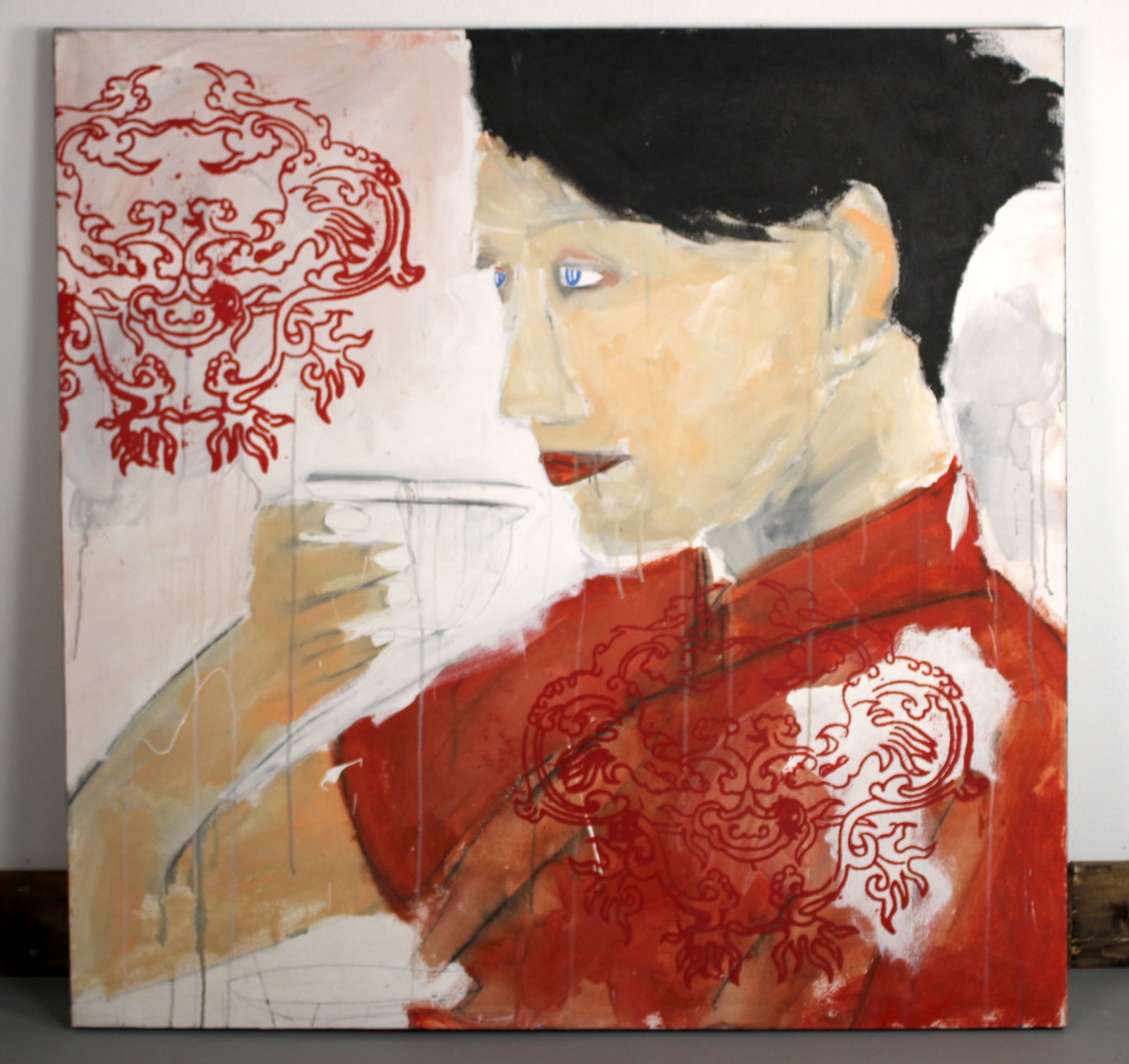 Gregory Lomayesva Hopi Portrait Mixed Media (1 of 7)