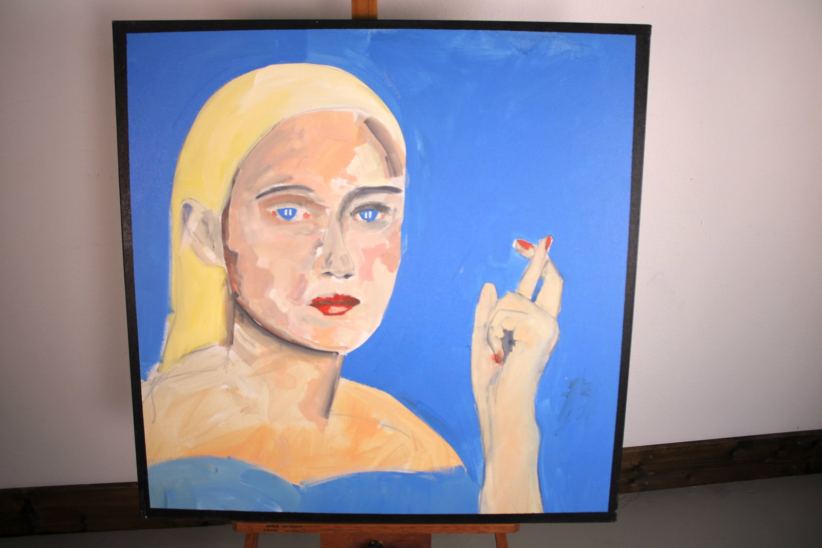 Gregory Lomayesva Hopi Hopeful Blonde Painting (1 of 5)