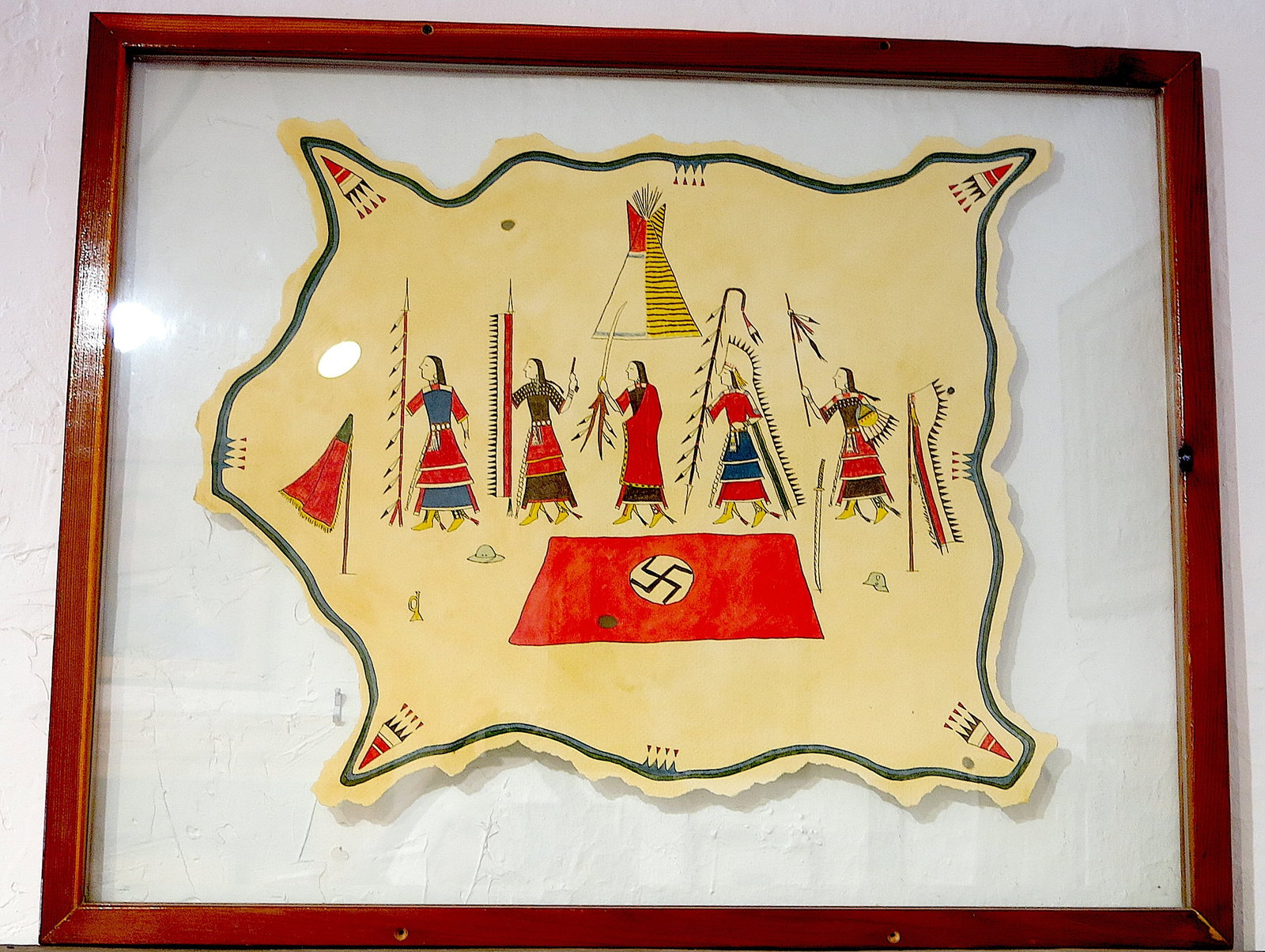 Sherman Chaddlesone Kiowa Watercolor 1985 (1 of 5)