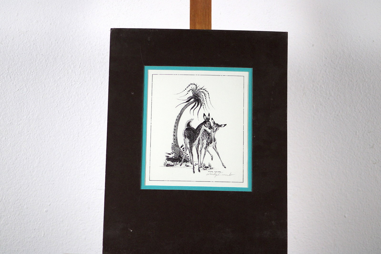 Woody Crumbo Two Deer Pencil-Signed Print (1 of 5)