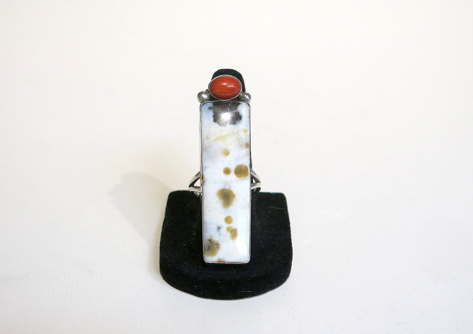 A. Marion Sterling Ocean Jasper & Coral Ring (1 of 9)