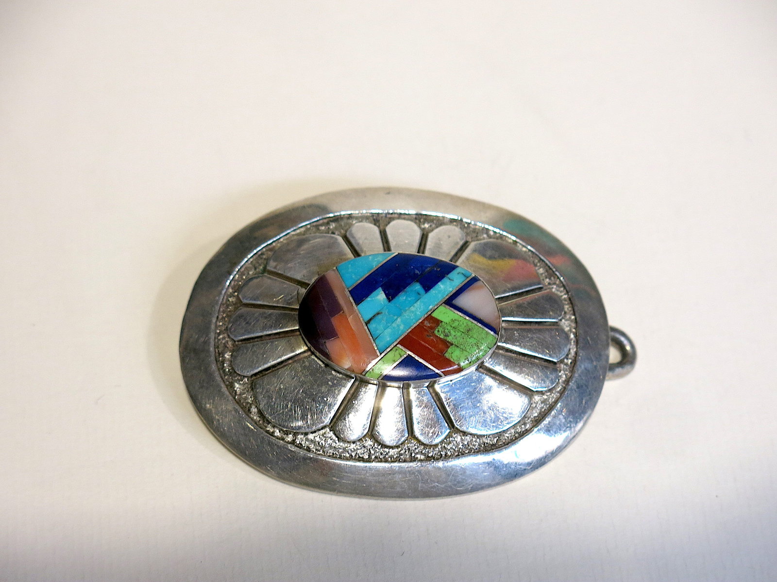 Tommy Jackson Navajo Multi-Stone Belt Buckle (1 of 7)