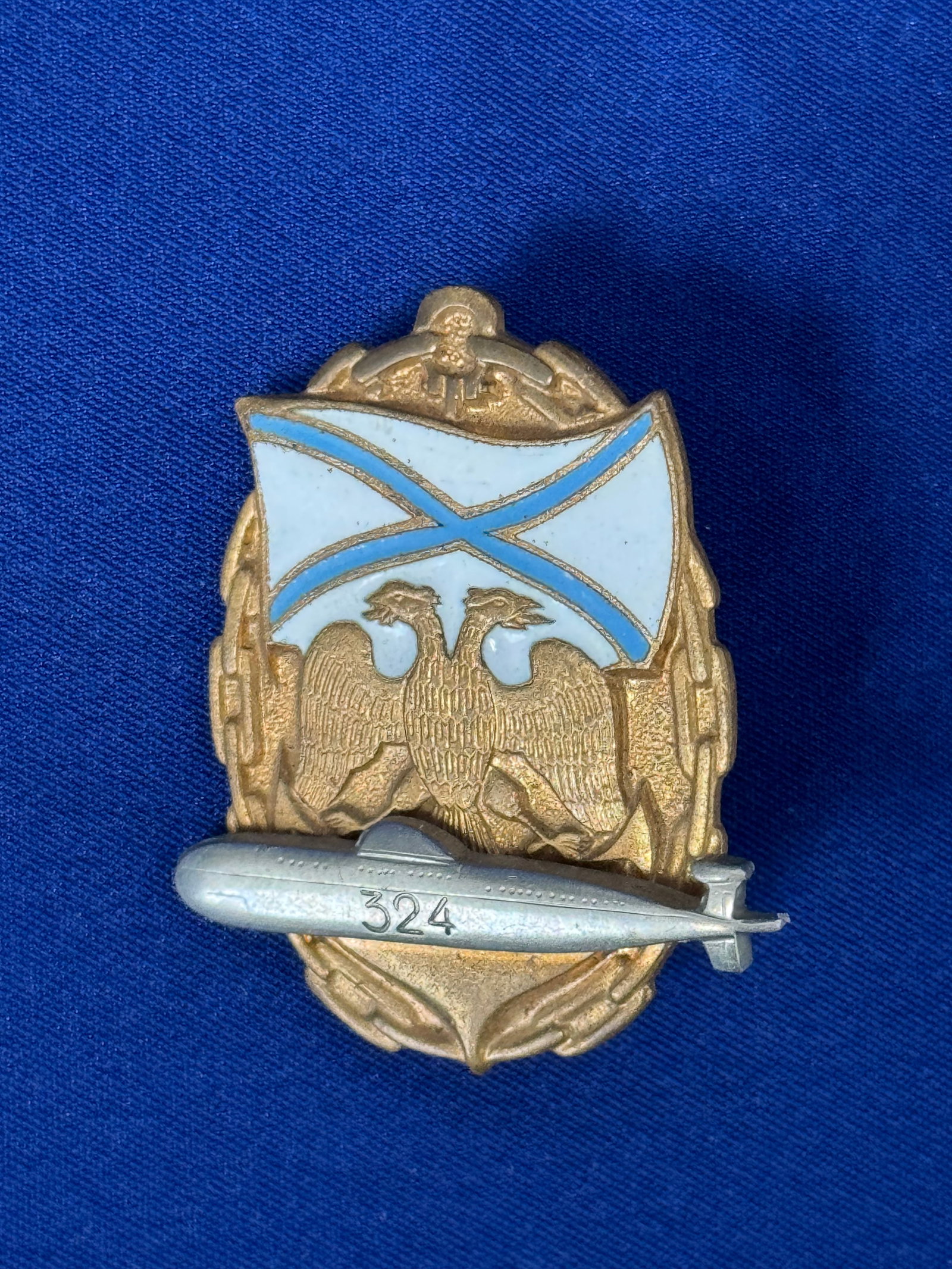 Nuclear Submarine K 324 USSR Soviet russian NAVY military rare badge: Nuclear Submarine K 324 USSR Soviet russian NAVY military rare badge