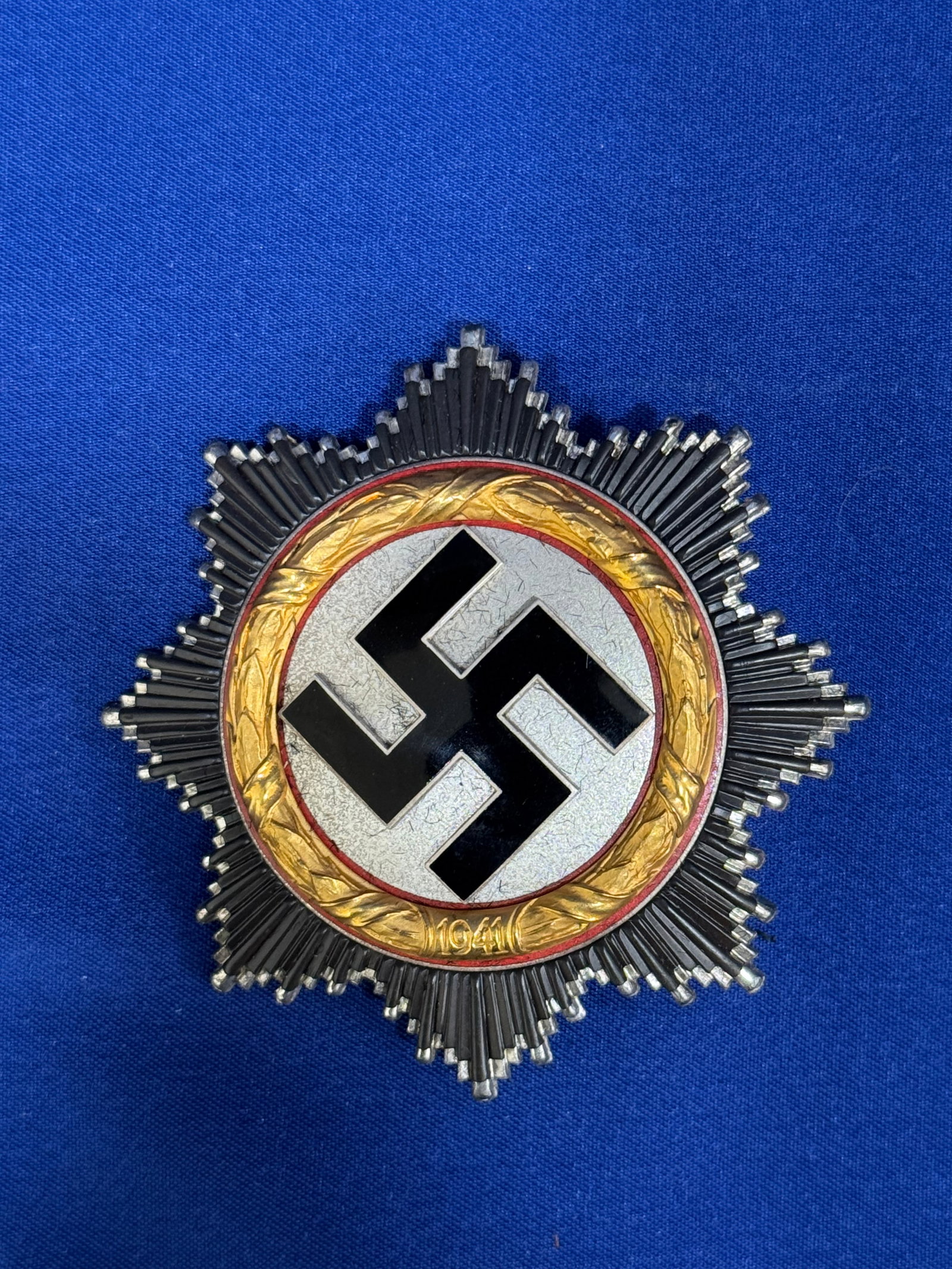 WW2 German Cased German cross in gold by C.F. Zimmermann "20": German cross in gold by C.F. Zimmermann "20" : This item and several other (NEW) medals were brought back to the US by MAJ Harris E Spaeth. Direct from his Estate. The German Cross in Gold (Deutsches 