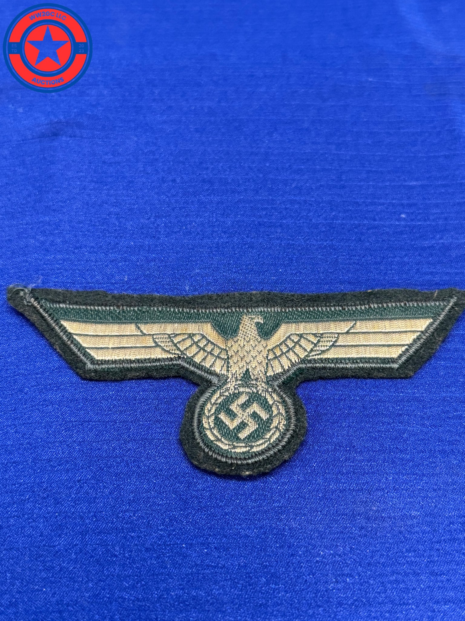 German Army NCO Officer Uniform Silver Wire Breast Eagle: German Army NCO Officer Uniform Silver Wire Breast Eagle