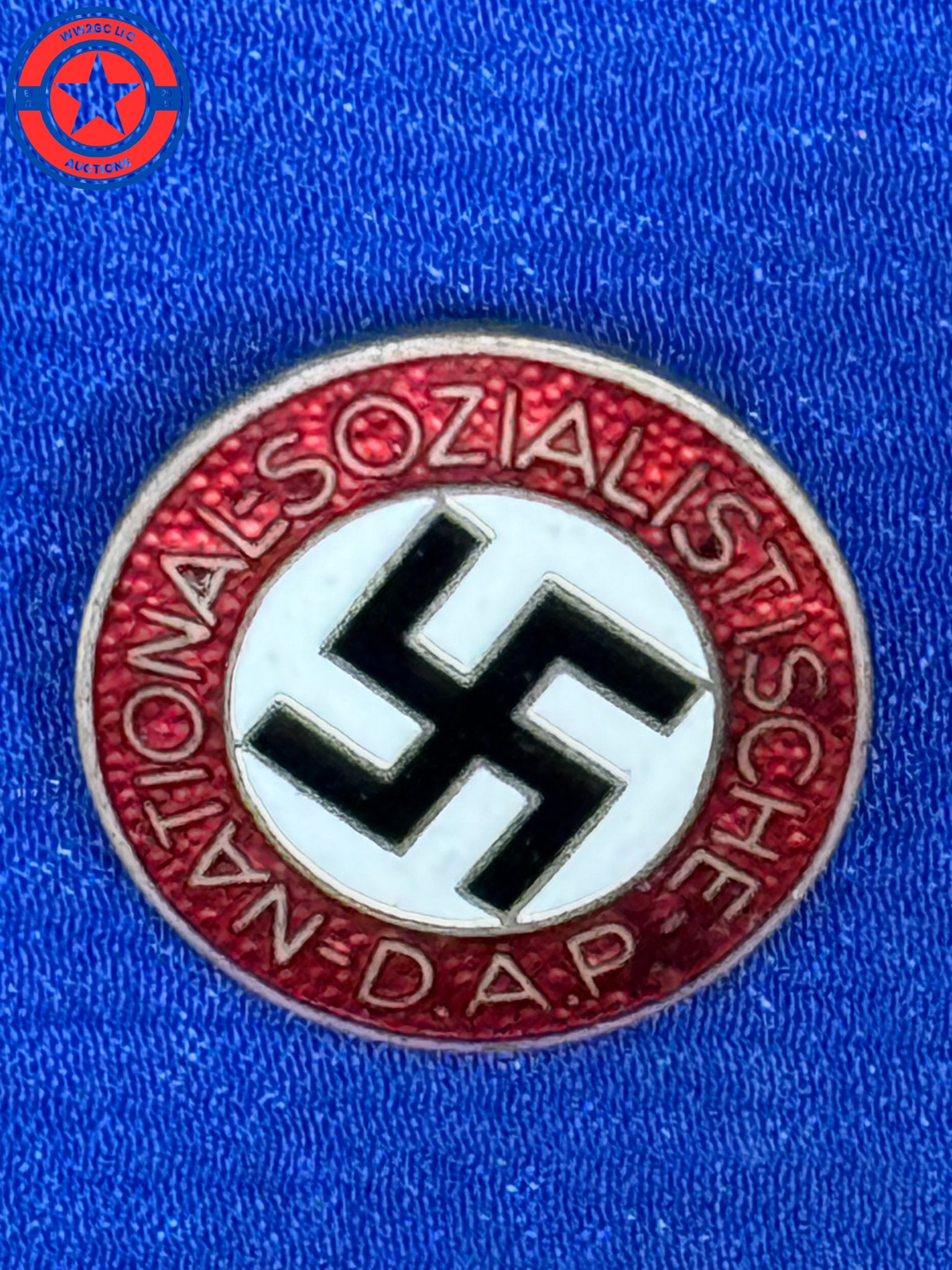 WW2 German NSDAP member badge M 1/100: NSDAP member badge M 1/100 RZM Maker Marked