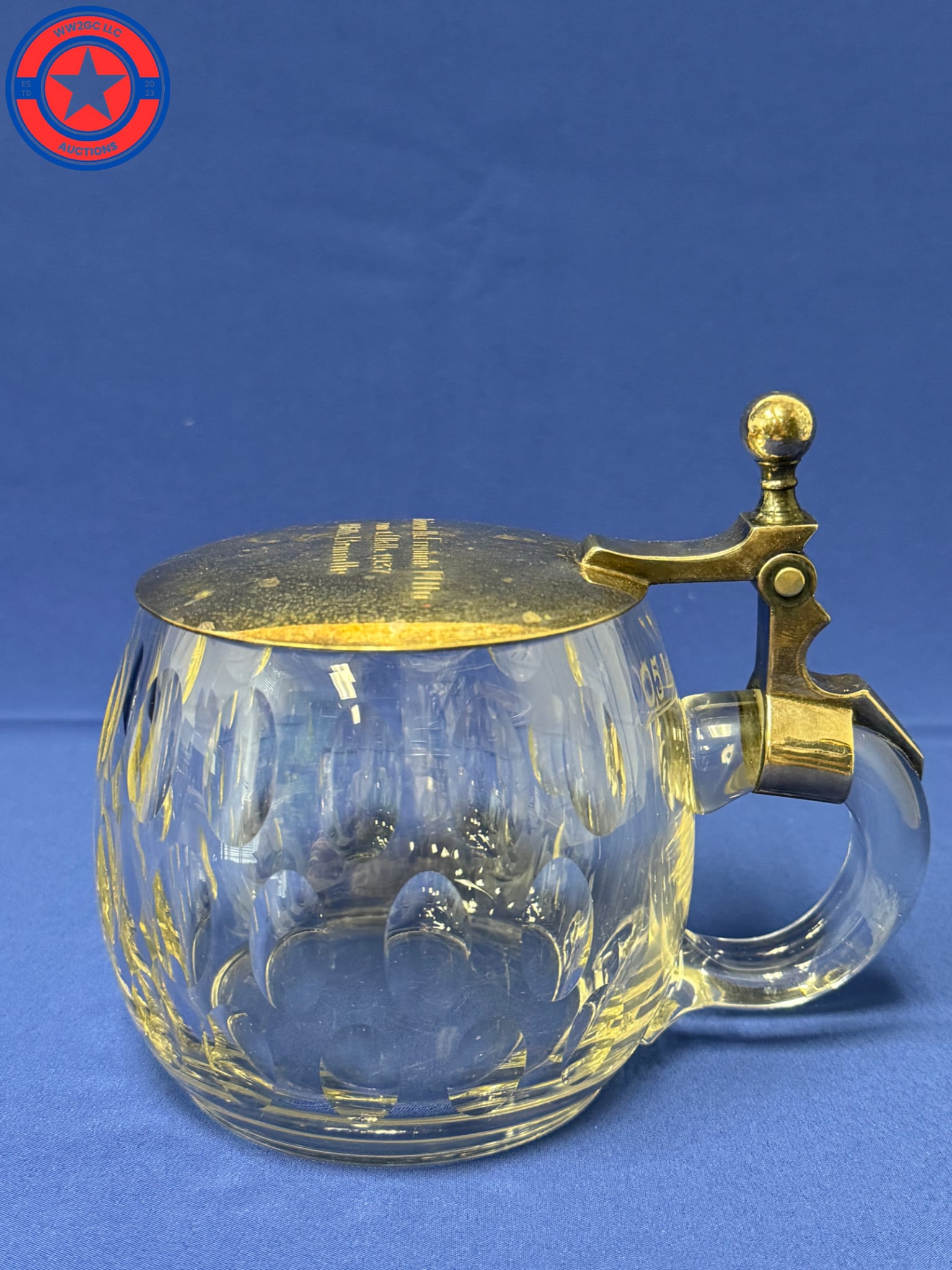 WW2 German Glass Beer Stein 1937 (1 of 11)