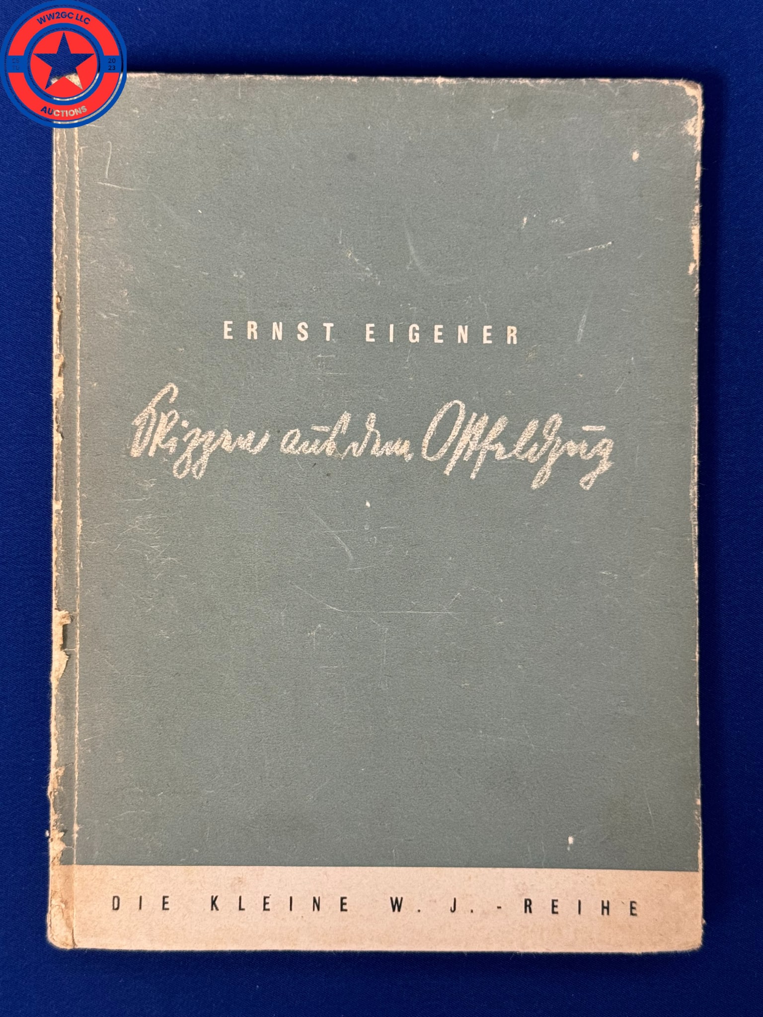 WW2 German Book - 1942 BOOK WITH DRAWINGS BY A WAR CORRESPONDENT EASTERN FRONT (1 of 3)