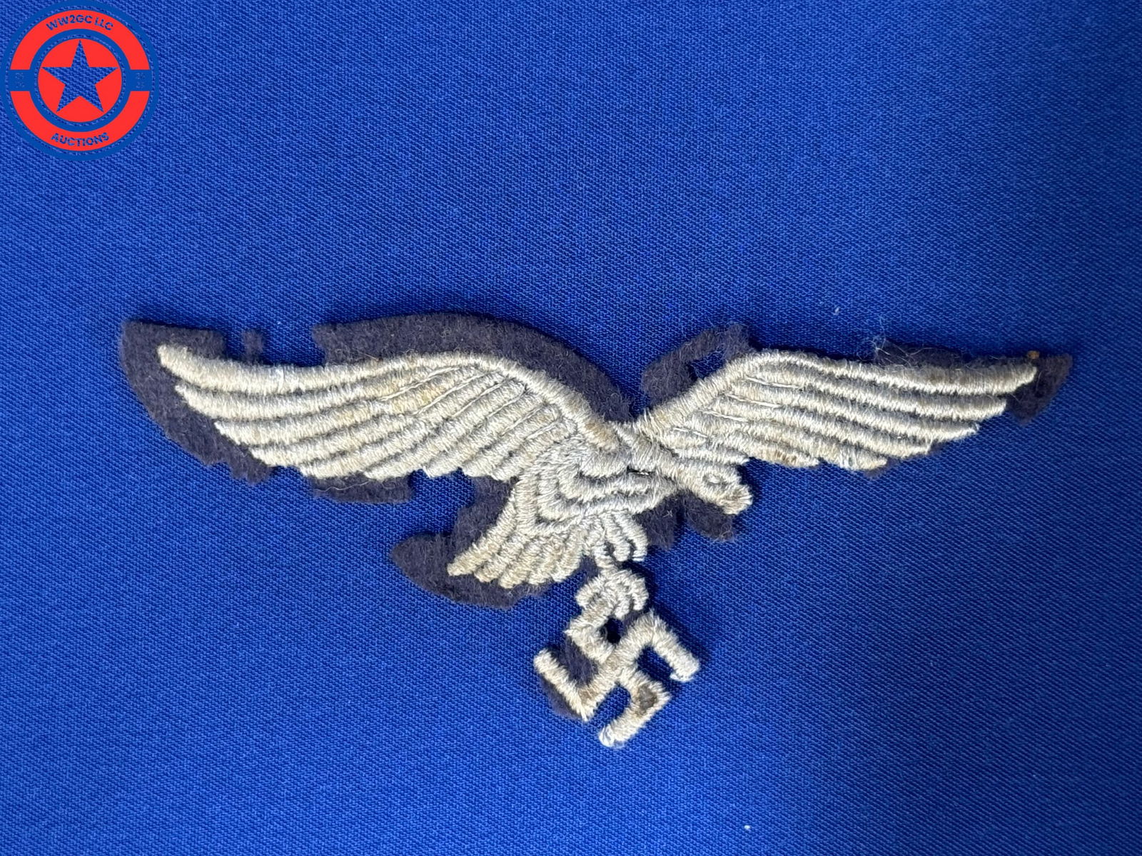 WW2 German - Original German WWII Luftwaffe EM/NCO Feldbluse Breast Eagle (1 of 2)