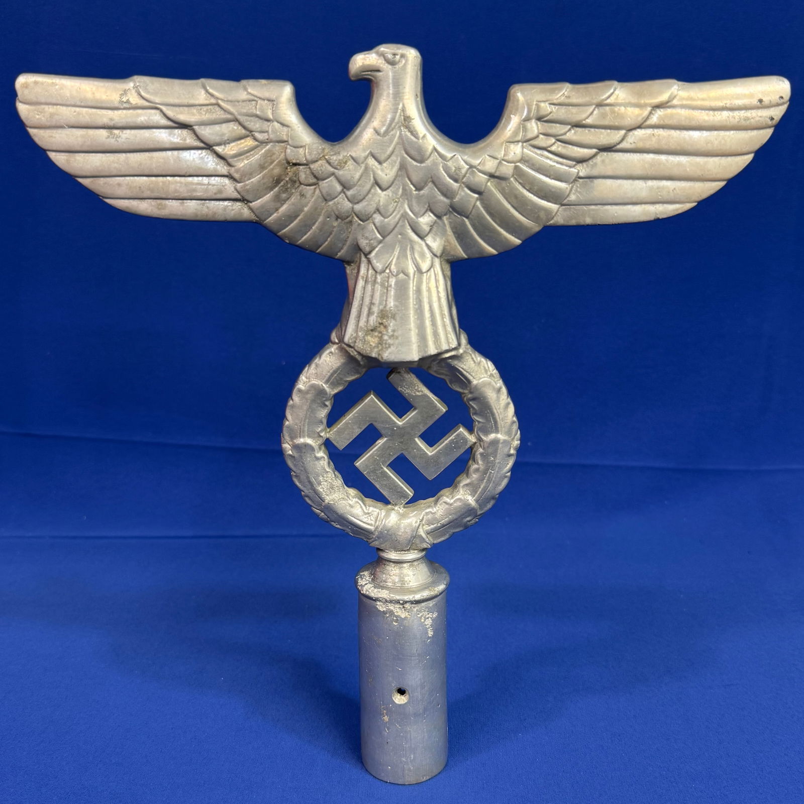 WW2 German NSDAP POLITICAL FLAG POLE TOP: WW2 German Nazi POLITICAL FLAG POLE TOPNice marked pole top.