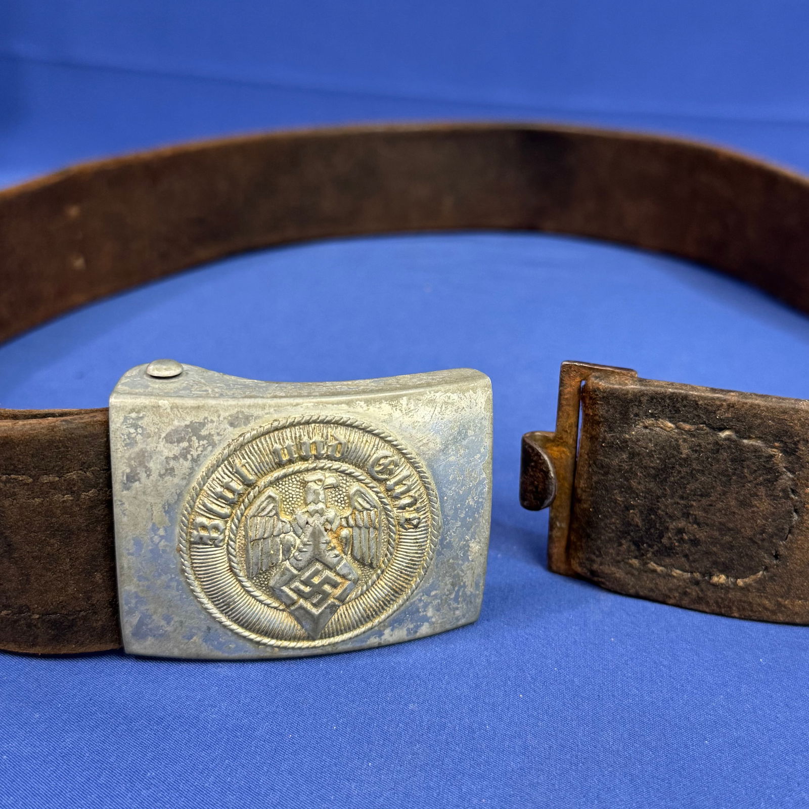 WW2 German HJ buckle and belt: WW2 German HJ buckle and belt