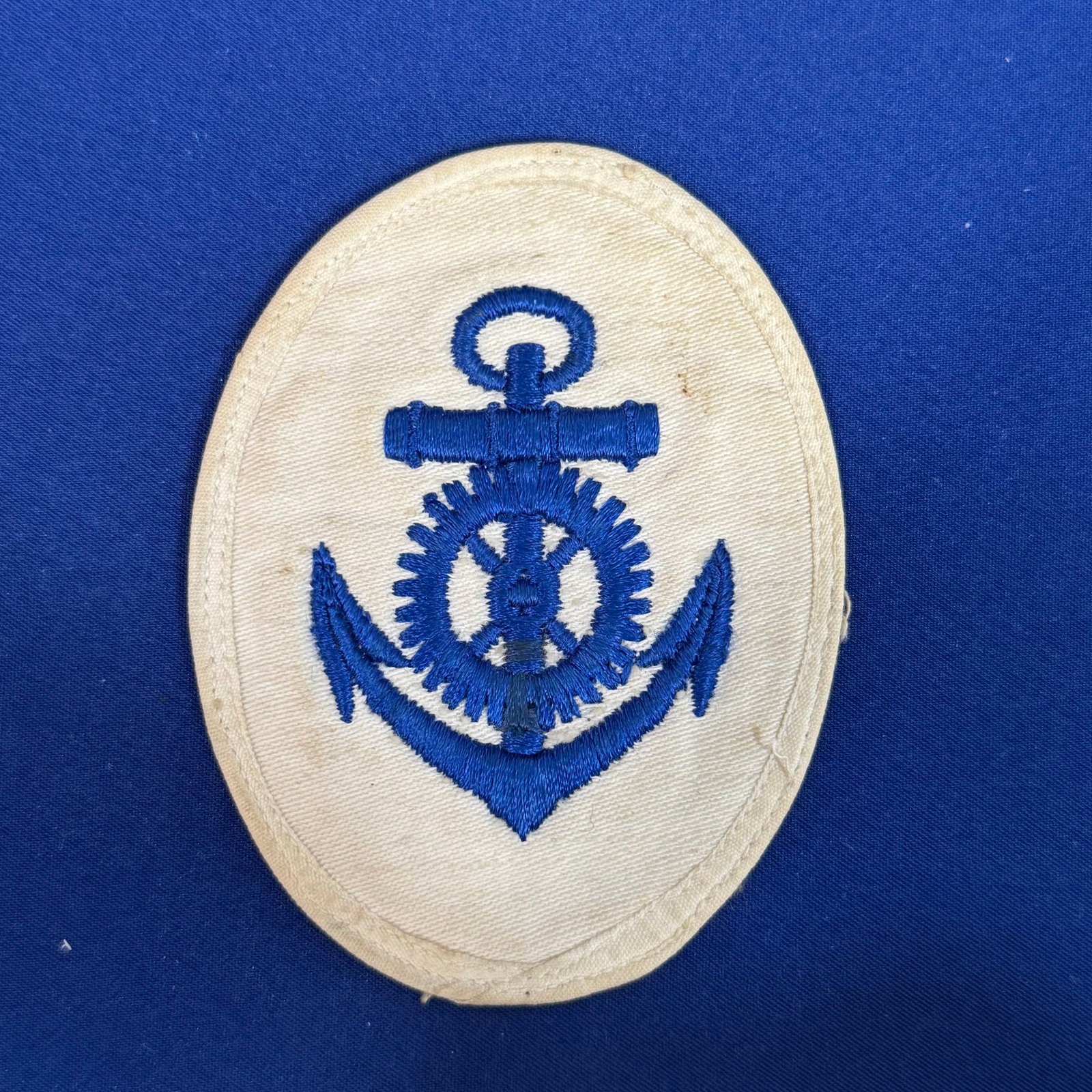 WW2 Kriegsmarine Mechanic summer uniform Sleeve Patch: WW2 Kriegsmarine Mechanic summer uniform Sleeve Patch
