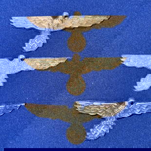 WW2 3 Late War Army visor Eagles: WW2 3 Late War Army visor Eagles