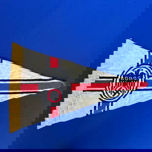 German WWII  D.D.A.C. Vehicle Fender Pennant Flag - Der Deutsche Automobil Club: German WWII D.D.A.C. Vehicle Fender Pennant Flag - Der Deutsche Automobil Club