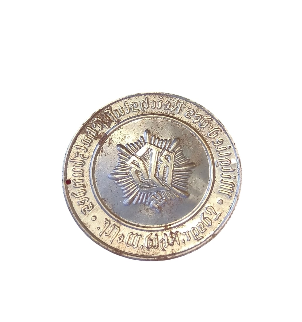 WW2 German Third Reich Album Luftshutz Door Plaque - 2