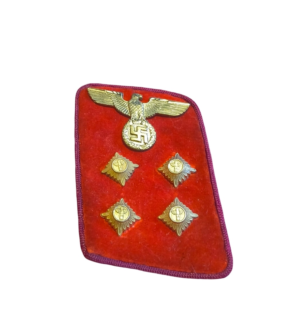 WW2 German Third Reich Gau Level Collar Tab: Single tab for a gau political leader