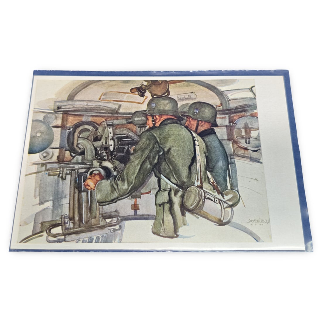 WW2 German Third Reich German Propaganda Postcards Lot - Kriegsmaler Series - 2