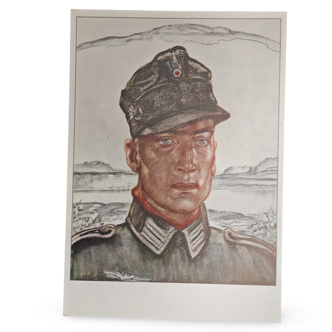 WW2 German Third Reich German Propaganda Postcards Lot - Kriegsmaler Series - 6