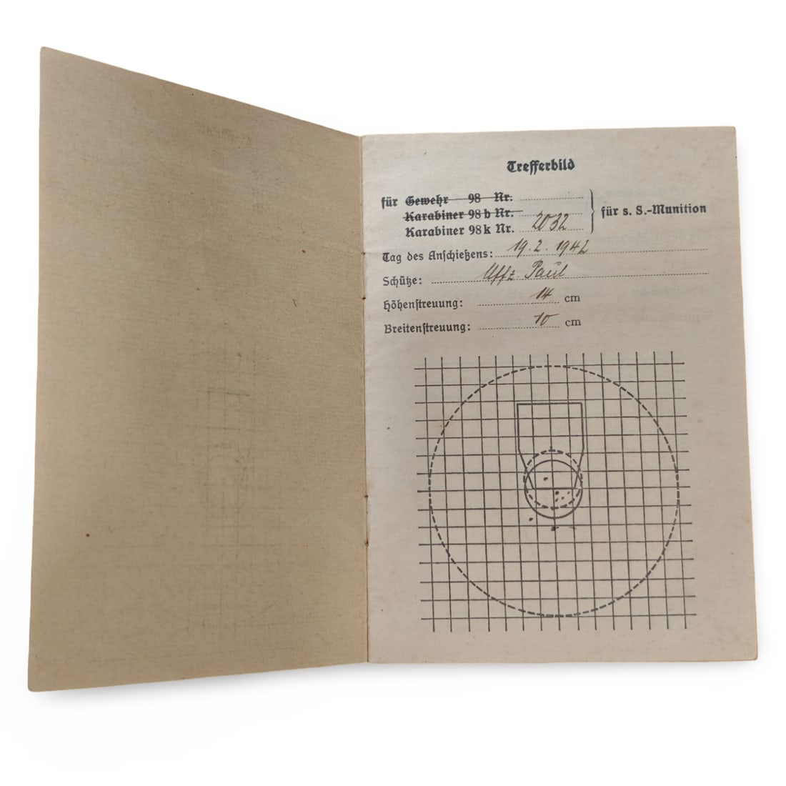 WW2 German Third Reich Wehrmacht Marksmanship Booklet - Schießbuch - 2