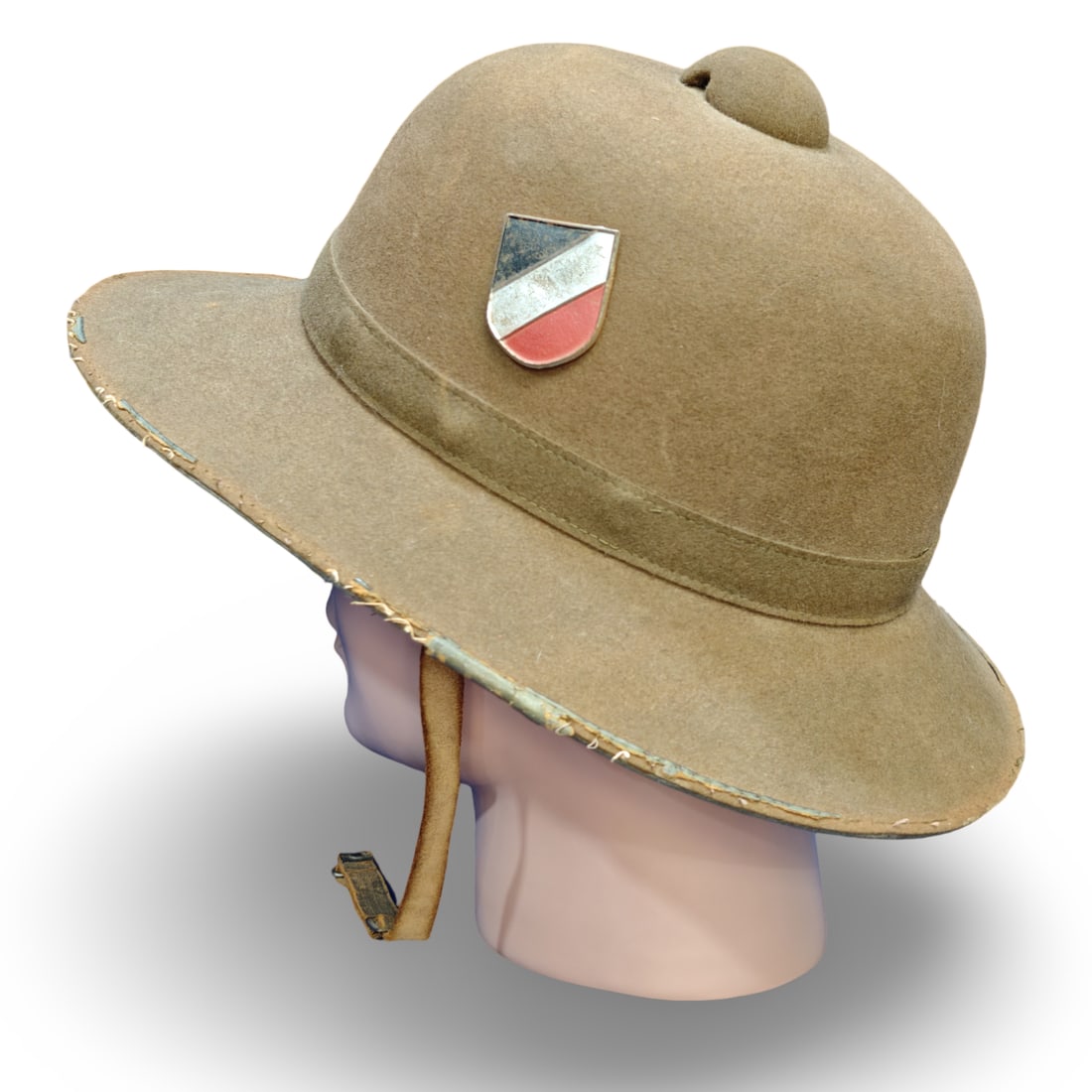 WW2 German Third Reich Heer Afrikakorps 2nd Pattern Tropical Pith Helmet - Tropenhelm - 4