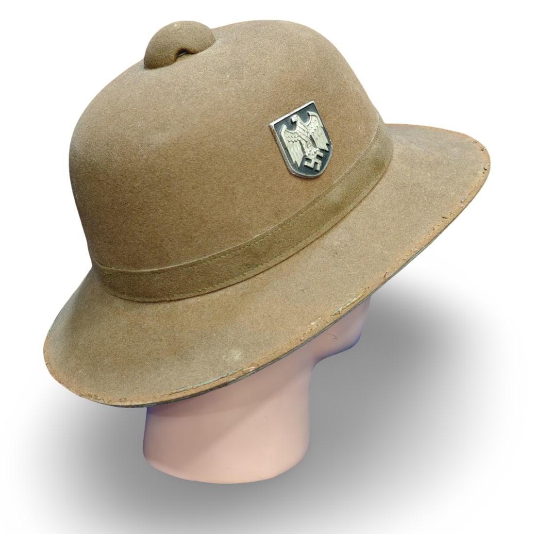 WW2 German Third Reich Heer Afrikakorps 2nd Pattern Tropical Pith Helmet - Tropenhelm - 6
