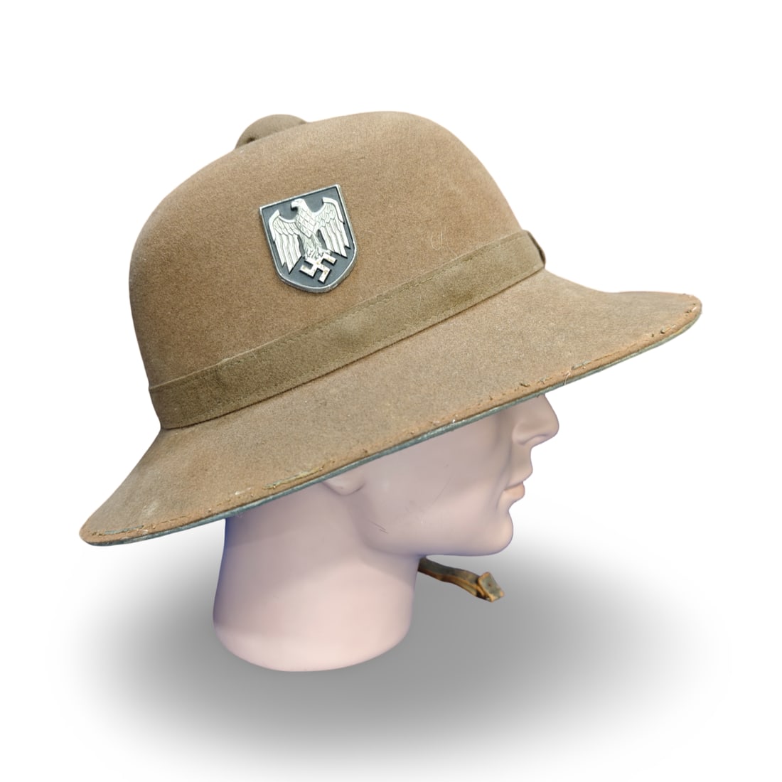 WW2 German Third Reich Heer Afrikakorps 2nd Pattern Tropical Pith Helmet - Tropenhelm - 7