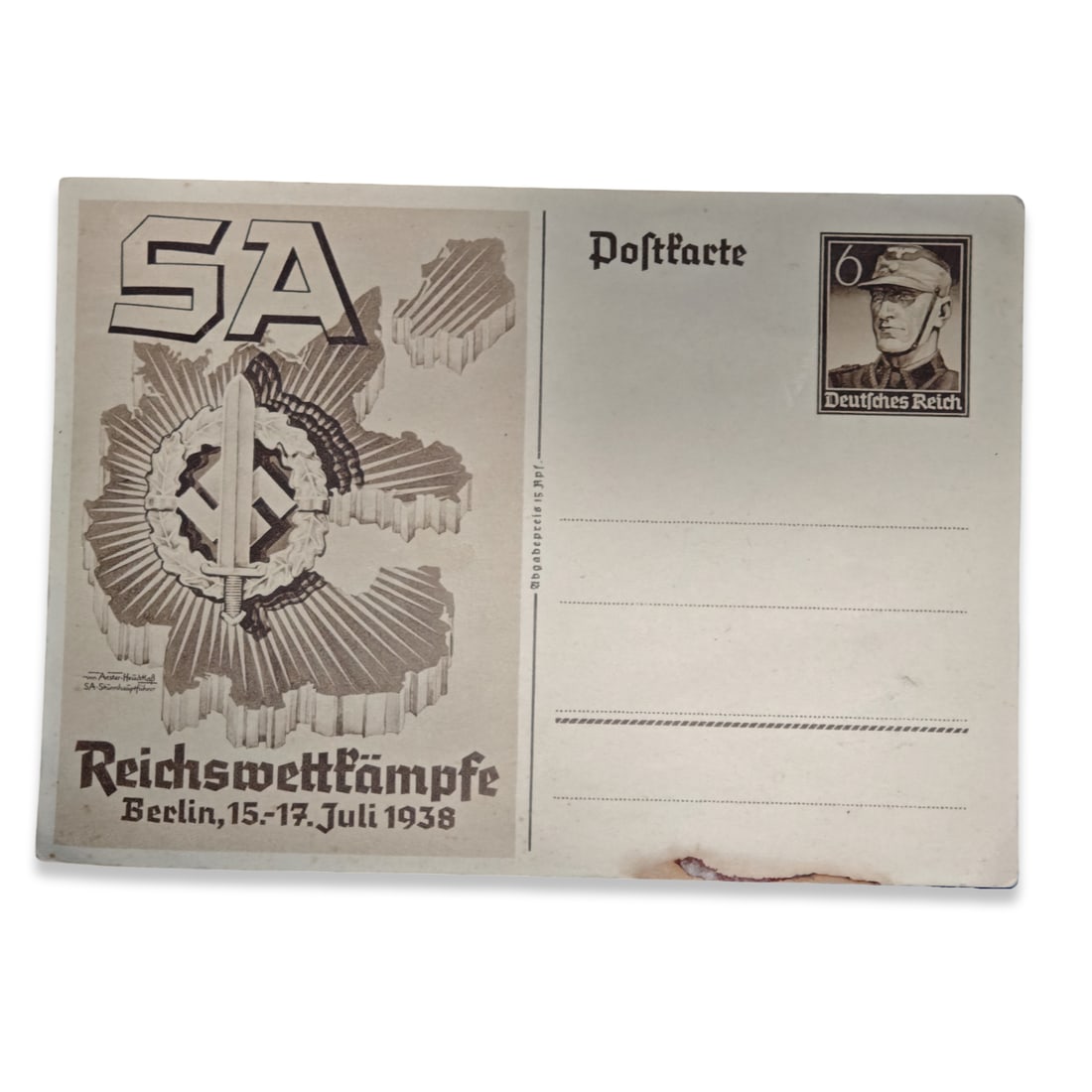 WW2 German Third Reich Commemorative Postcards and Postal Stationery - Ganzsachen - 9