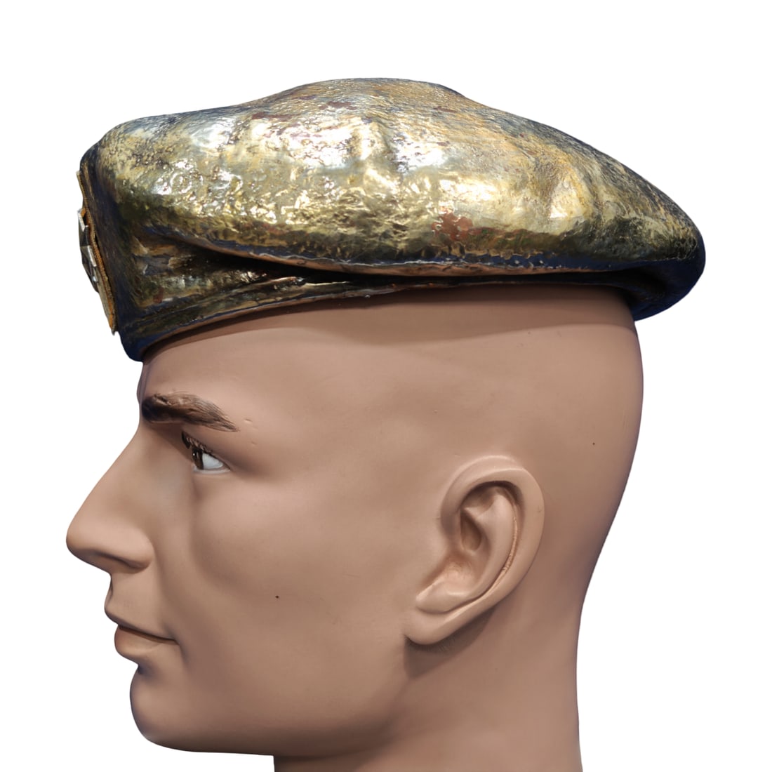 Cold War US Army Special Forces Bronzed Presentation Beret - Lt. Gen. William P. Yarborough - 3