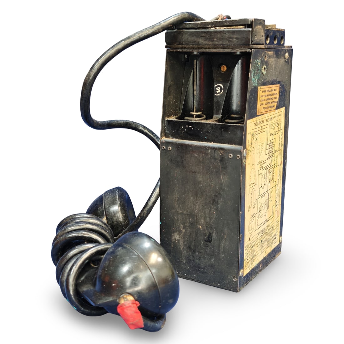 WWII US Army Signal Corps Field Telephone Type EE-8-B - 4