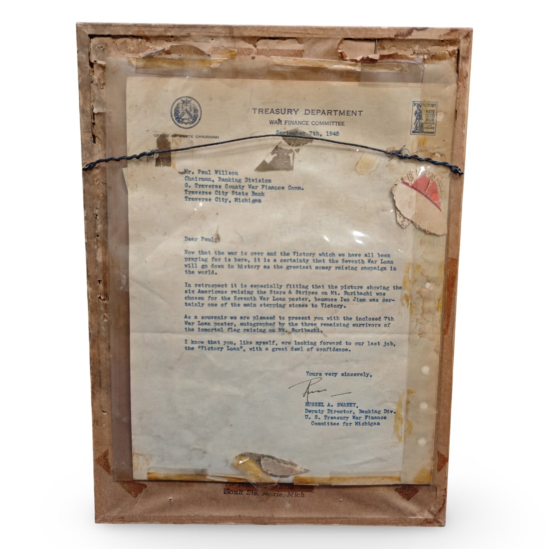 WWII Autographed Iwo Jima Poster with Provenance & Immortal Images Book Archive - 2