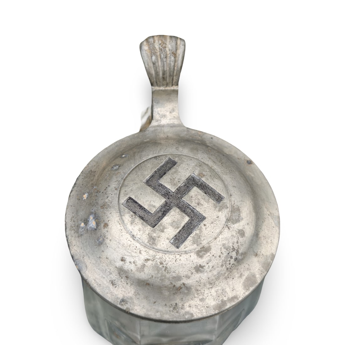 WW2 German Third Reich Commemorative Military Service Glass Beer Stein - Dienstkrug - 2