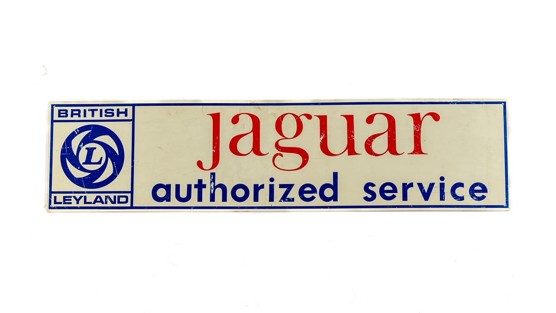 Jaguar Authorized Service Plastic Sign (1 of 2)