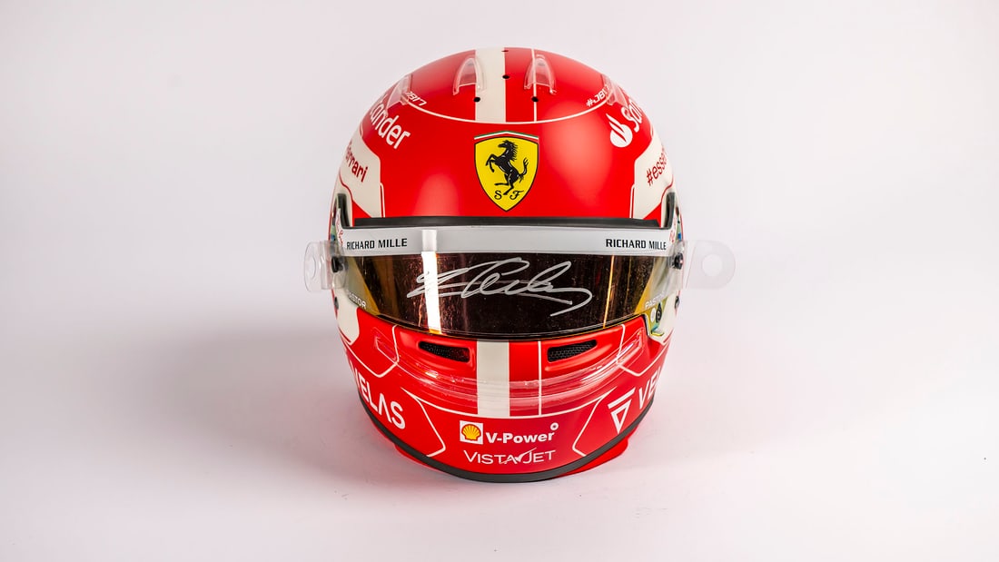 Charles Leclerc 2022 Ferrari Signed Official Replica Helmet (1 of 10)