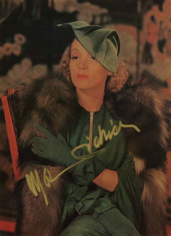 Collection of Marlene Dietrich autographs