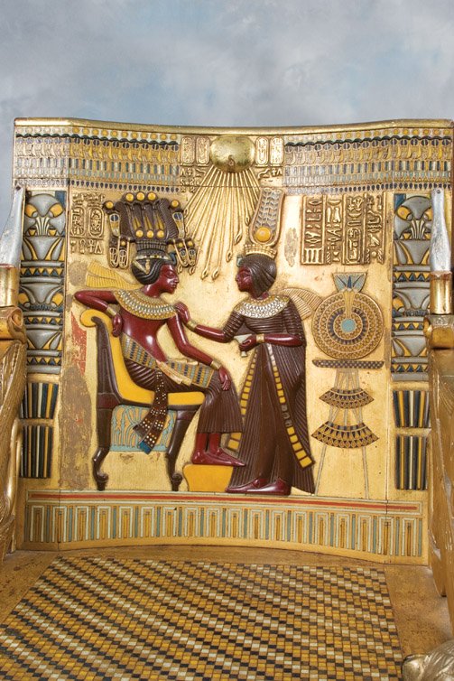 Ian Keith Rameses throne The Ten Commandments: 771. Ian Keith "Rameses I" Egpytian throne used in The Ten Commandments. (Paramount, 1956) Originally bu