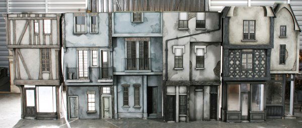 Lot of five tenament buildings from Corpse Bride: 1123. Lot of five tenament buildings from Corpse Bride. (Warner Bros., 2005) These five tenement buildin