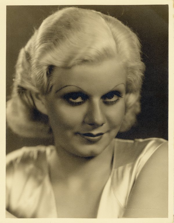 Jean Harlow photo from Red Dust by Sinclair Bull: 49. Jean Harlow oversize gallery portrait from Red Dust by Clarence Sinclair Bull. (M-G-M, 1932) Gelatin silver buff matte double-weight 10 x 13 in. custom print of Jean Harlow from Red Dust by Claren