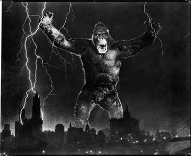 King Kong archive of camera negatives by Bachrach: 765. King Kong, Son of Kong and Bird of Paradise massive archive of (50) original 8 x 10 camera negatives by Ernest A. Bachrach with modern contact prints of each. (RKO, 1933 and 1932) Collection of 3