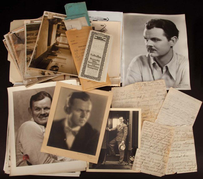 Photos, docs, ltrs, etc cvrng life of Tibbett