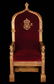 The Virgin Queen dining table "throne"