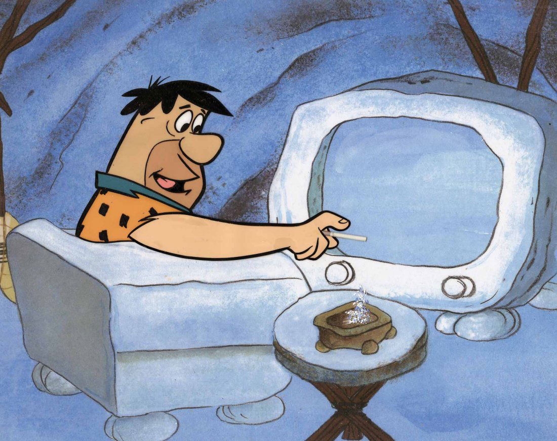 fred flintstone smoking