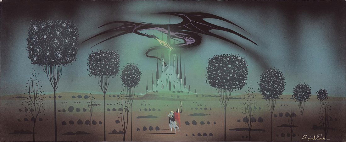 For Auction 797 Sleeping Beauty Original Eyvind Earle Concept Art 0797 On Jul 29 2012 Profiles In History In Ca 797 sleeping beauty original eyvind earle concept art