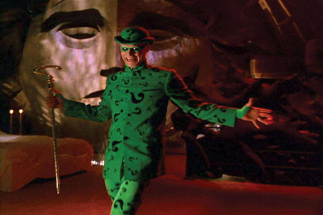 “RIDDLER” “QUESTION MARK” COSTUME, HAT & CANE - 5
