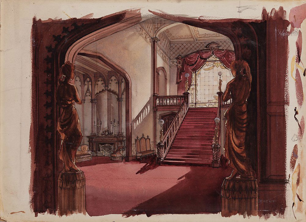 551 PAINTING OF “TARA” INTERIOR FOR GONE WITH THE WIND