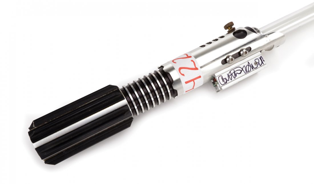 Carrie Fisher signed prototype Star Wars light saber. - 3