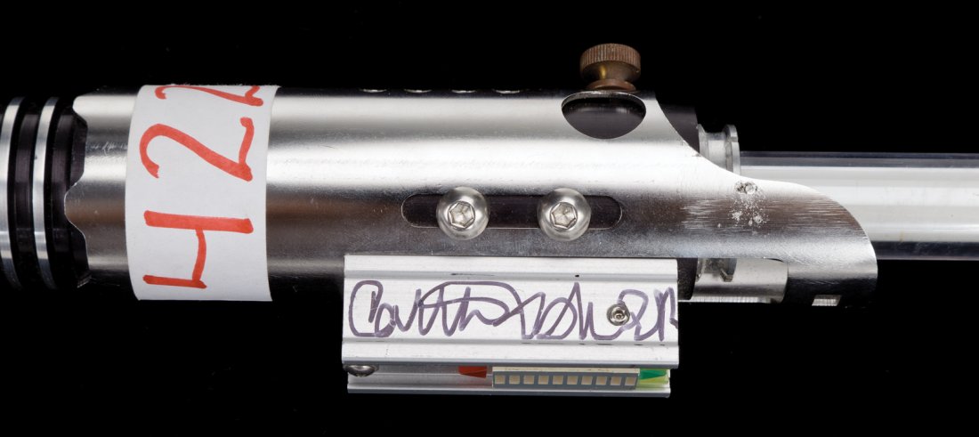 Carrie Fisher signed prototype Star Wars light saber. - 7